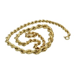 14 krt Gouden Koordcollier 47 cm