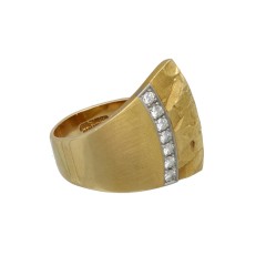 18 Krt Gouden Lapponia ring met Briljant.