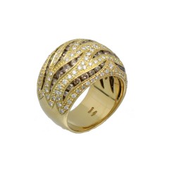 18 Krt gouden Diamanten ring van Damiani.
