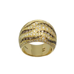 18 Krt gouden Diamanten ring van Damiani.