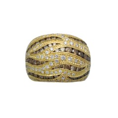 18 Krt gouden Diamanten ring van Damiani.