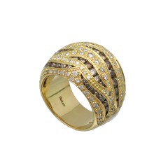 18 Krt gouden Diamanten ring van Damiani.