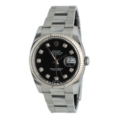 Rolex Datejust 36 Black/Diamonds Ref.116234