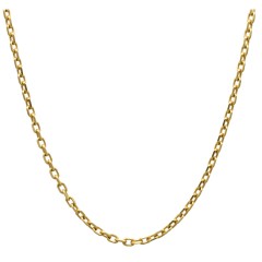 Massief gouden 18 Krt Anker Collier