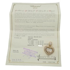 18K Chopard Happy Diamonds Heart Pendant.