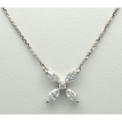 14 Krt. diamanten collier.