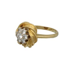 18 Krt Vintage Ring met Briljant ca. 0.80 Ct