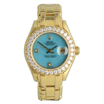 Rolex Lady-Datejust Pearlmaster 29 Diamonds Factory Tiffany Dial