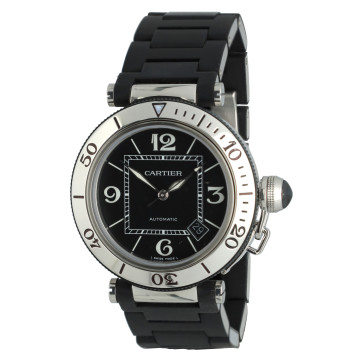 Cartier Pasha Seatimer Black Full Set.