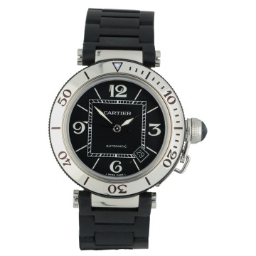 Cartier Pasha Seatimer Black Full Set.