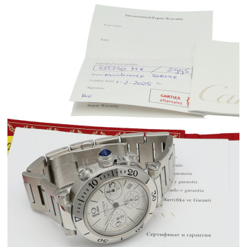 Cartier Seatimer Chronograaf Full Set.