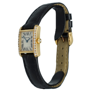 Cartier Tank Francaise Ref: 2385.Factory set Diamant