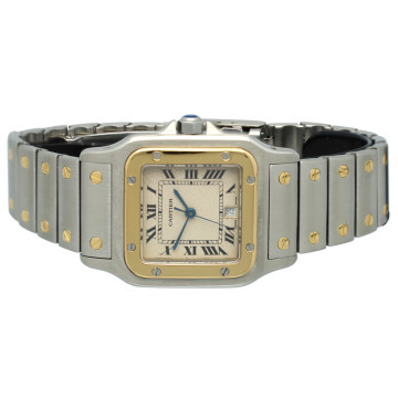 Cartier Santos Galbee Goud/Staal