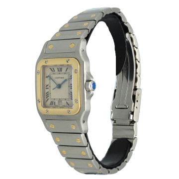 Cartier Santos Galbee Goud/Staal