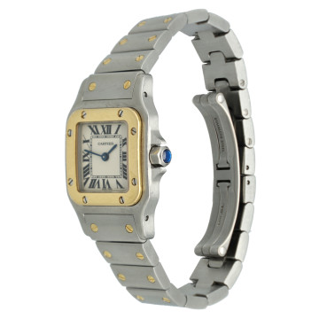 Cartier Santos Galbee Goud/Staal Ref.1567