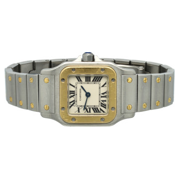 Cartier Santos Galbee Goud/Staal Ref.1567