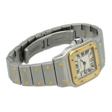 Cartier Santos Galbee Goud/Staal Ref.1567